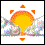 Mostly sunny